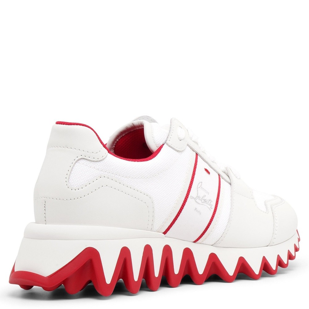 NWB Christian Louboutin Nastroshark Donna Sneakers in White Size 41 - Picture 2 of 16